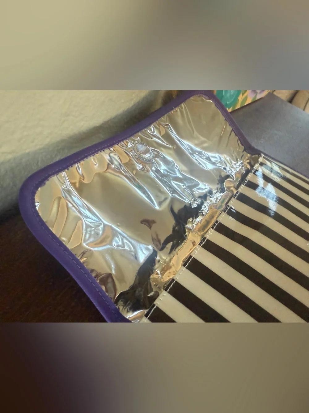 Henri Bendel Mini Flat Iron Case / Makeup Bag Pouch